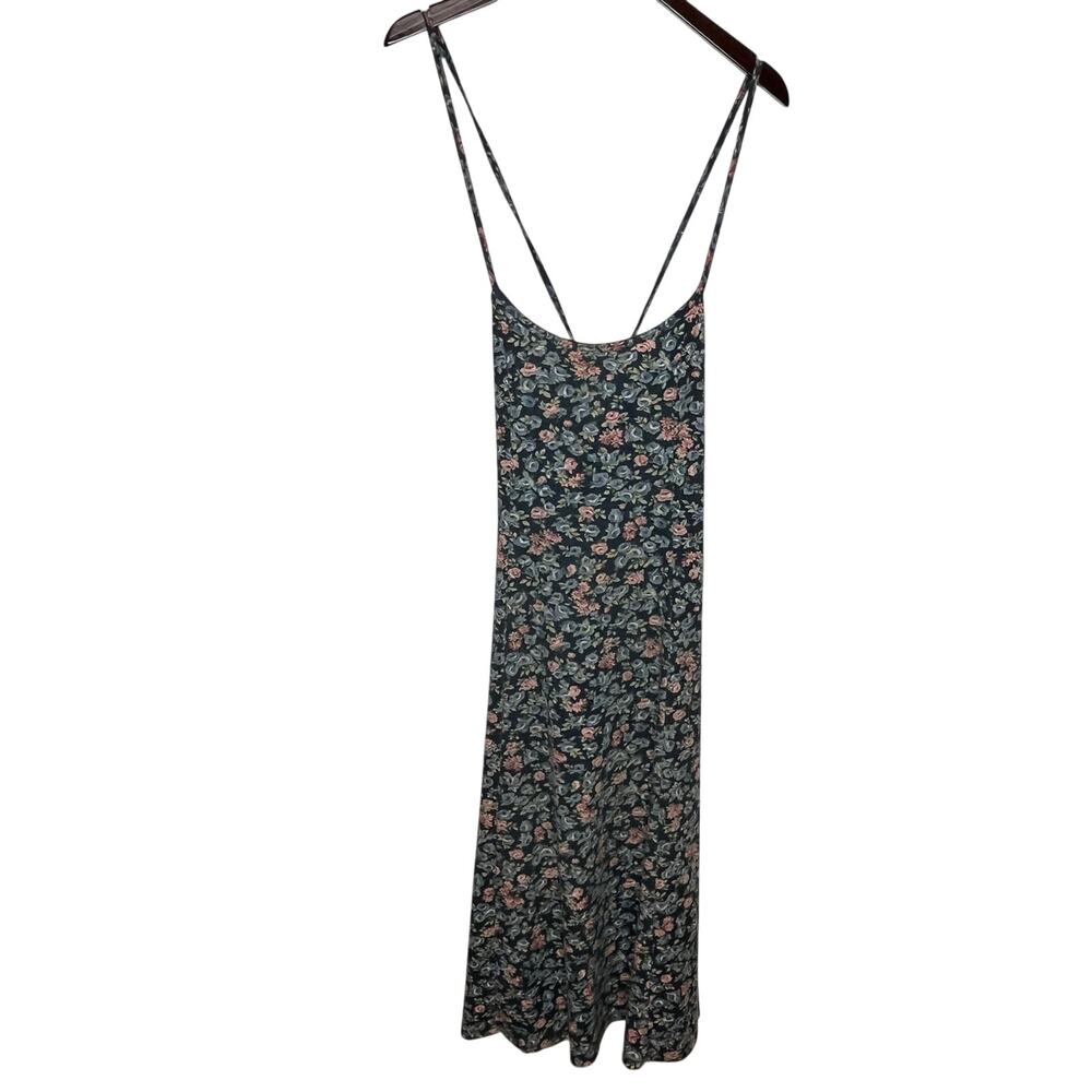 Vintage 90's Y2K No Boundries Midi Dress Womens Medium Ditsy Floral Cottage - Picture 2 of 11